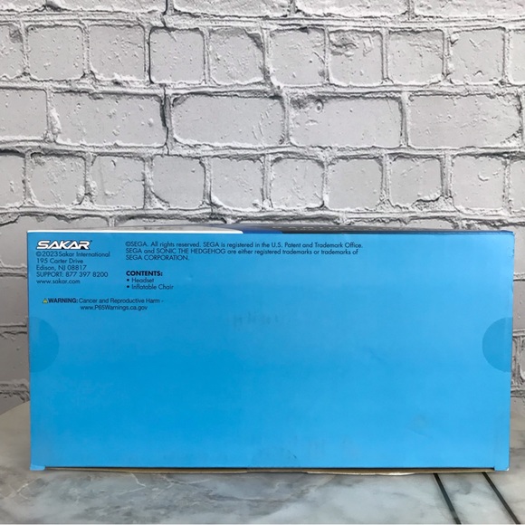 SEGA Sonic The Hedgehog Gaming Combo Set Incudes Blue Inflatable Chair & Headset - Picture 6 of 8